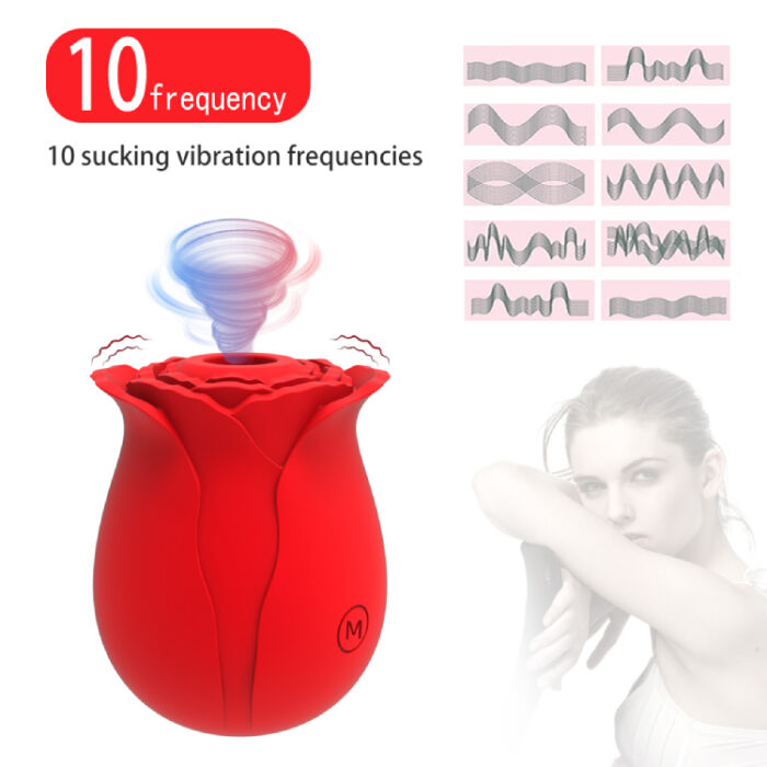 10 Frequencies Rose Sucking Vibrator - Image 2