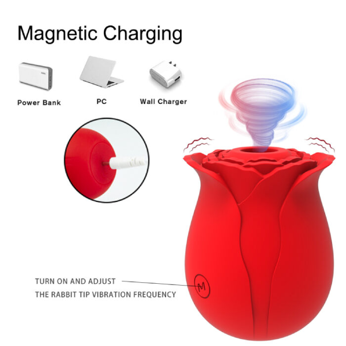 10 Frequencies Rose Sucking Vibrator - Image 7